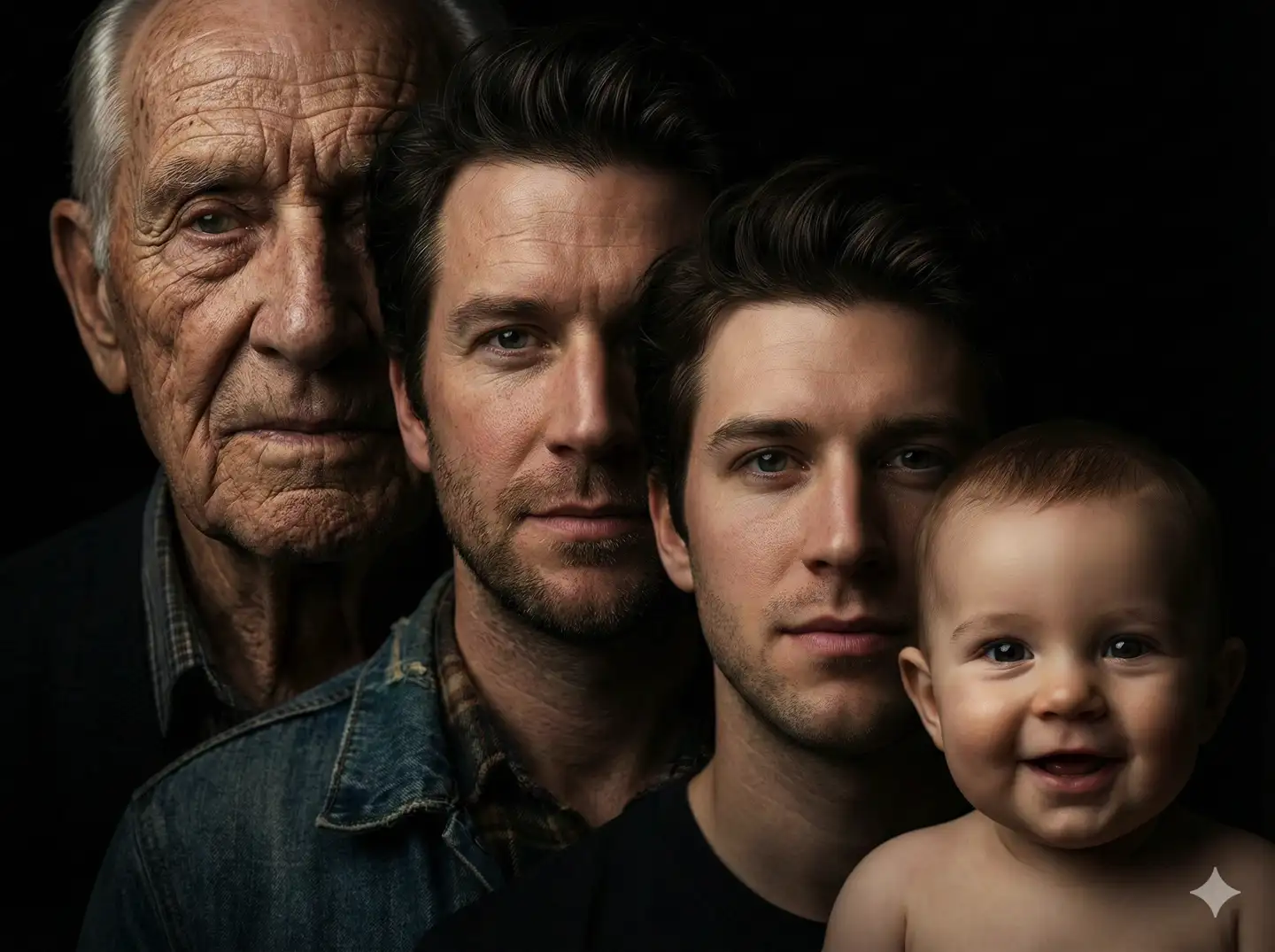 Egyetlen fotóból négy generáció: így készíthetsz lélegzetelállító portrésorozatot mesterséges intelligenciával